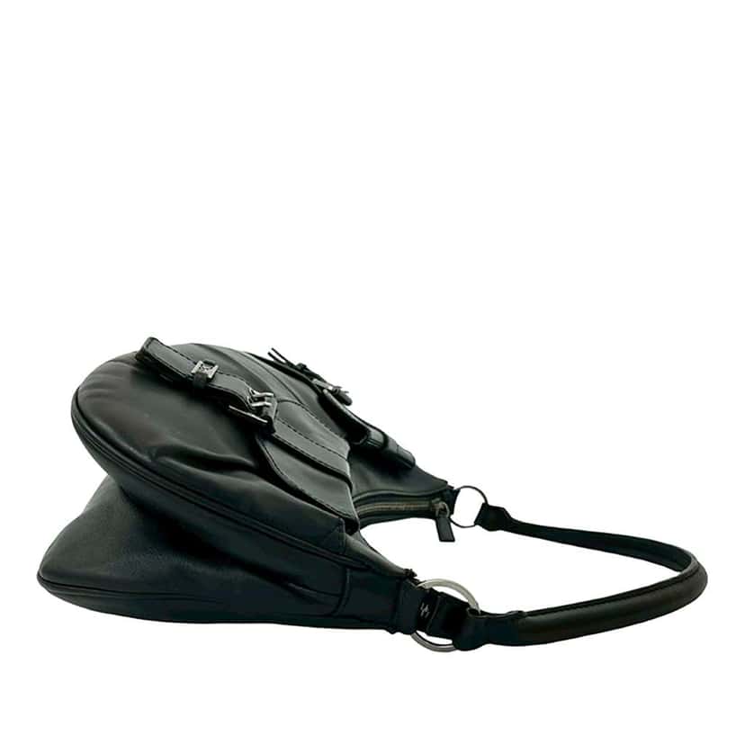 Dior Smooth Calfskin Street Chic Shoulder Bag Black Leather Very good condition - Box View