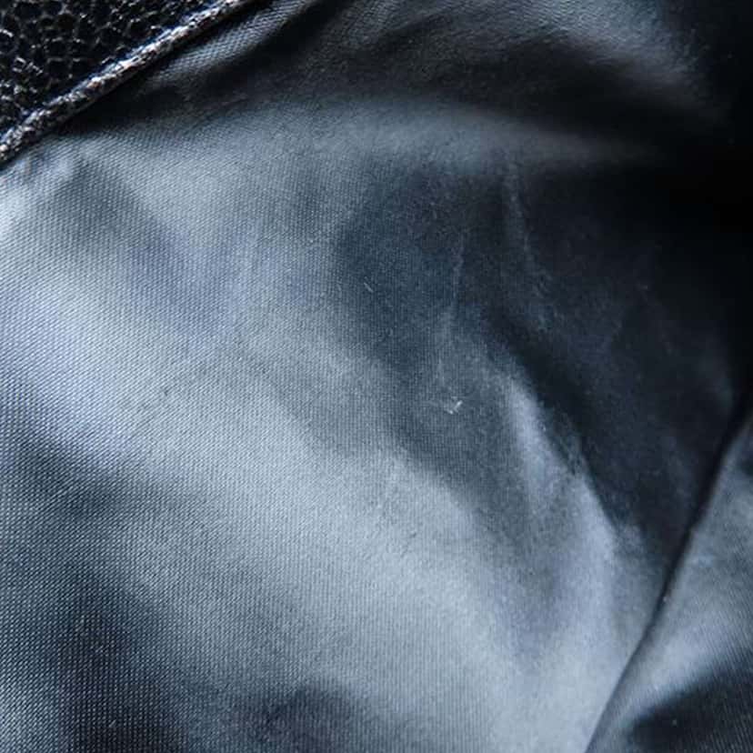 Chanel CC Quilted Caviar Front Pocket Shoulder Bag Black Leather Very good condition - Box View