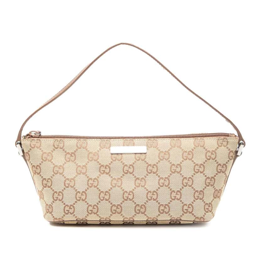 Gucci GG Canvas Boat Beige Canvas Very good condition - Front View