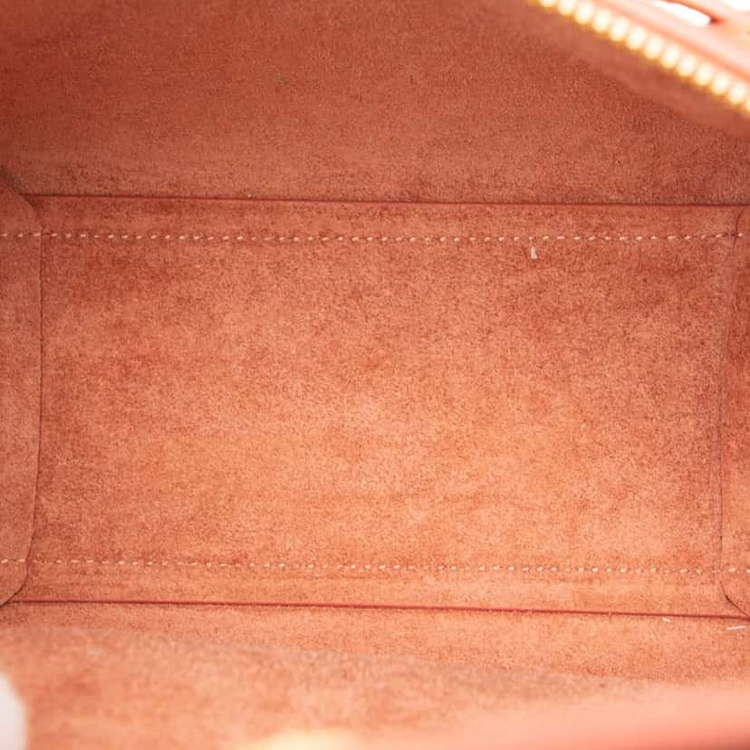 Celine Nano Grained Calfskin Belt Bag Orange Leather Very good condition - Model View