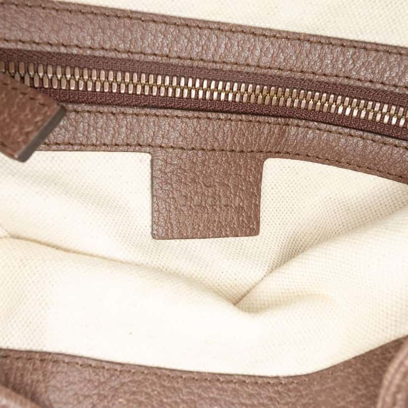 Gucci GG Supreme Web Neo Vintage Drawstring Bucket Bag Beige Canvas Good condition - Box View