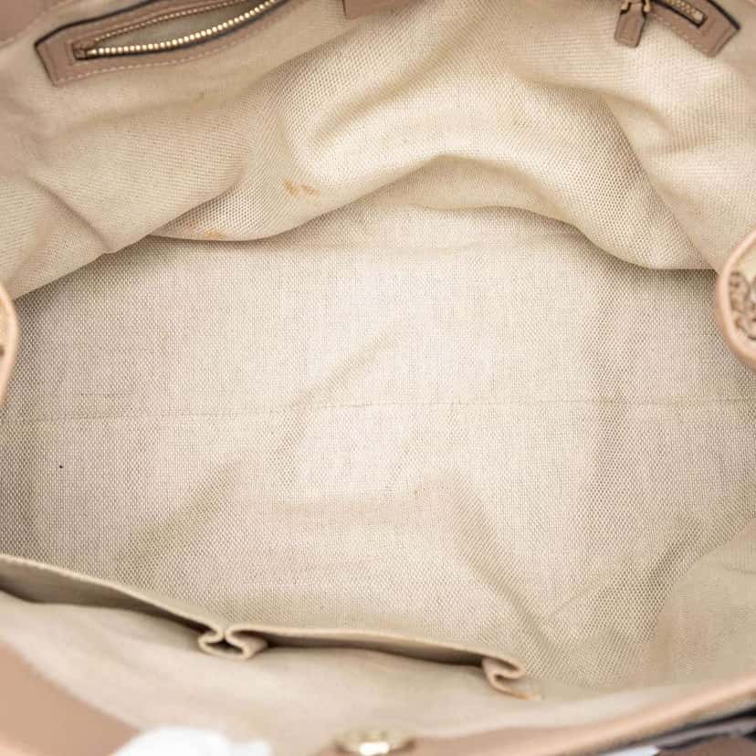 Gucci GG Canvas Web Dressage Tote Beige Canvas Very good condition - Model View