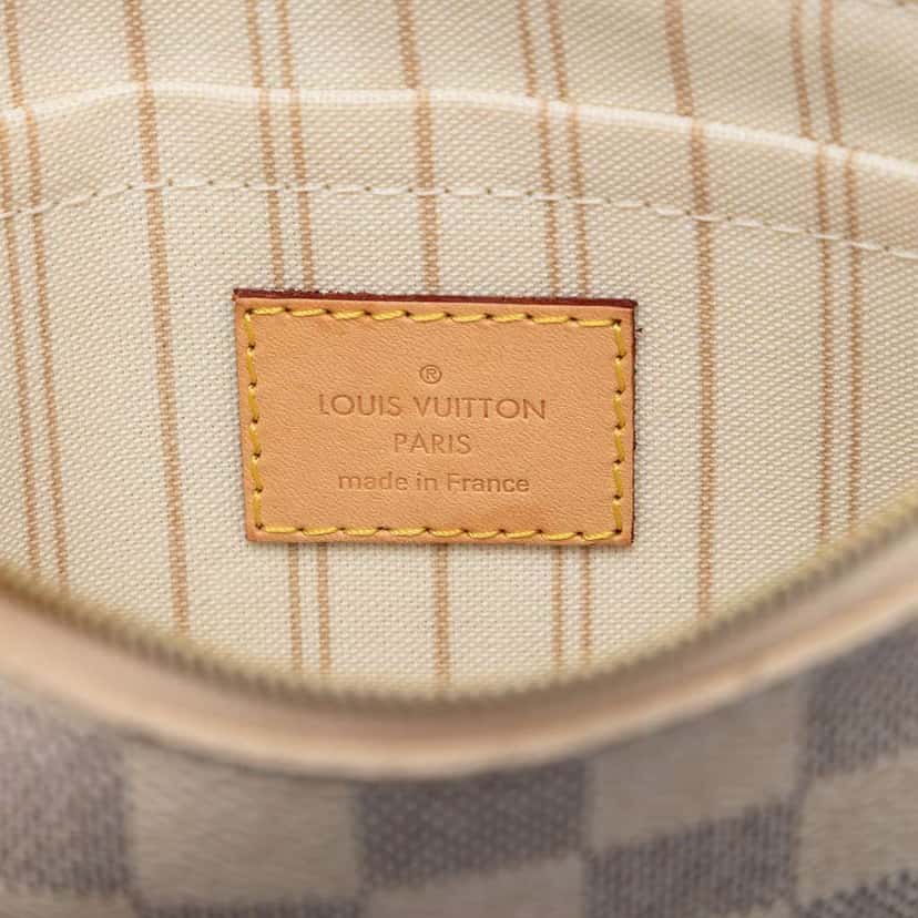 Louis Vuitton Damier Azur Neverfull MM Pouch White Very good condition - Box View