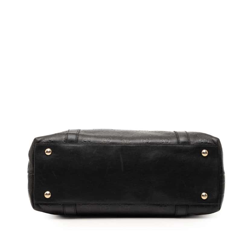 Gucci Guccissima Abbey D Ring Tote Black Leather Good condition - Inside View