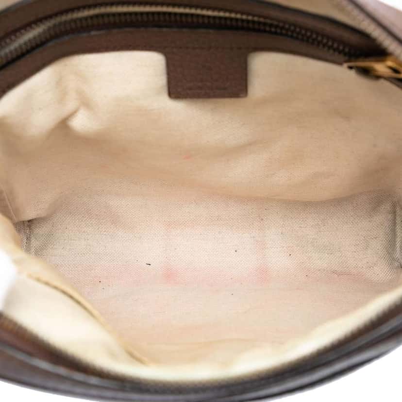 Gucci Small GG Supreme Web Ophidia Messenger Bag Beige Canvas Very good condition - Model View