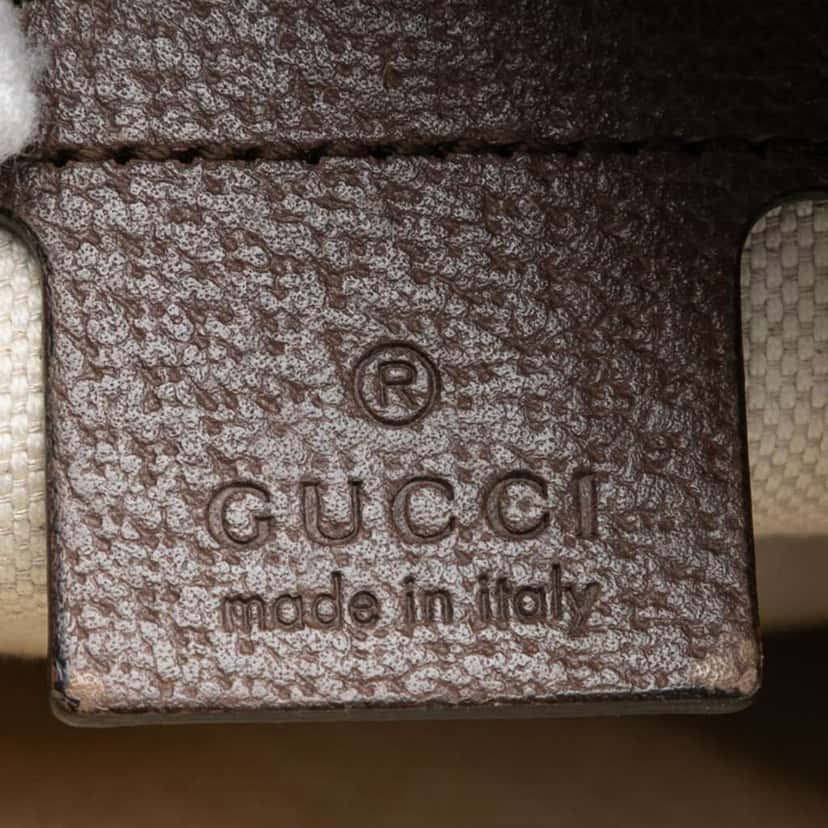 Gucci Small GG Supreme Web Ophidia Messenger Bag Beige Canvas Very good condition - Box View