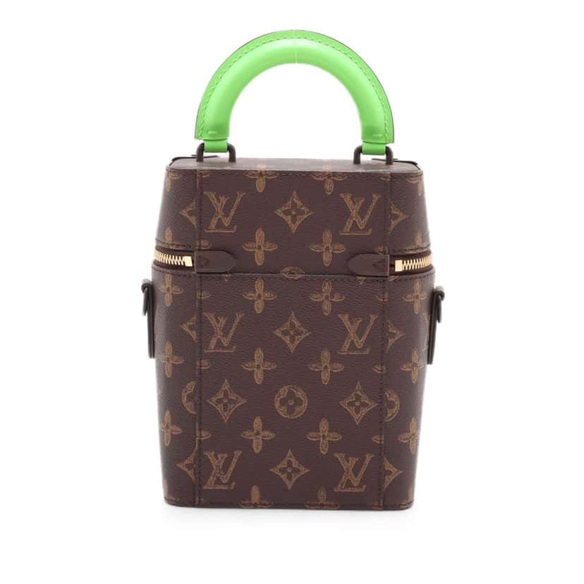 Louis Vuitton Monogram No7 Vertical Box Trunk Brown Very good condition - Back View