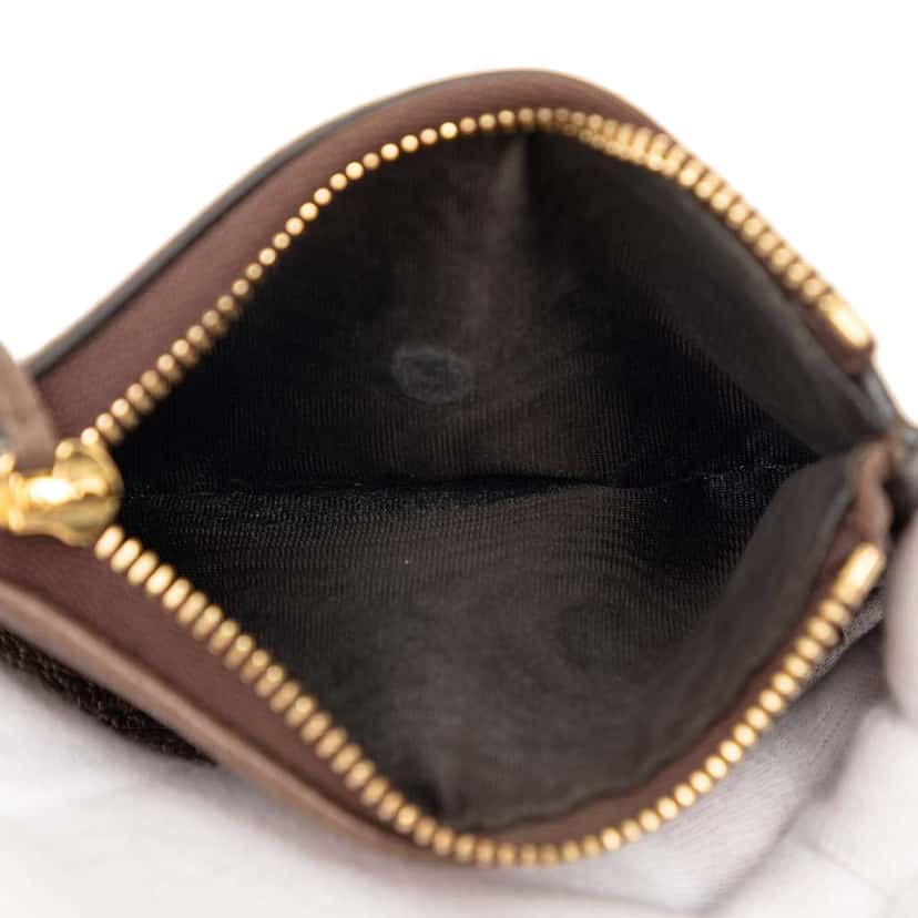 Gucci GG Supreme Web Ophidia Trifold Wallet Beige Canvas Very good condition - Box View