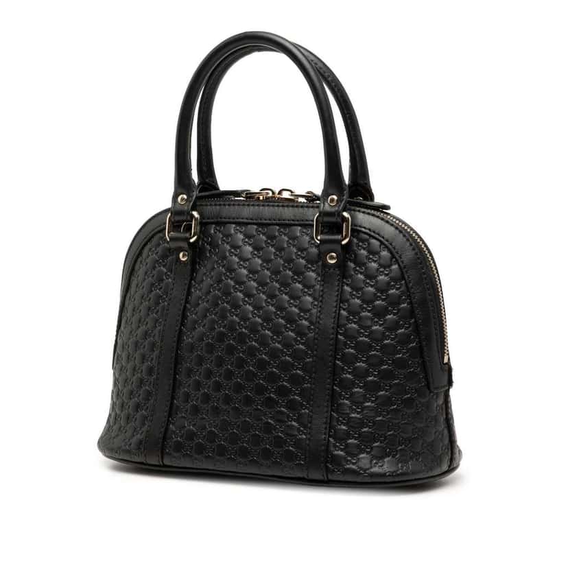 Gucci Mini Microguccissima Dome Satchel Blue Leather Very good condition - Back View