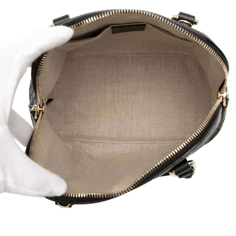 Gucci Mini Microguccissima Dome Satchel Blue Leather Very good condition - Model View