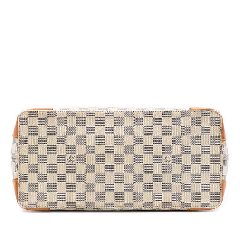Louis Vuitton Damier Azur Hampstead MM White Very good condition - Inside View