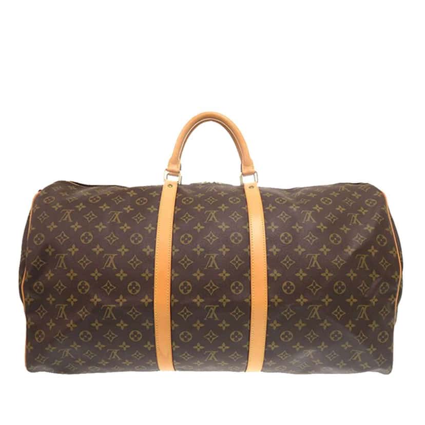Louis Vuitton Monogram Keepall Bandouliere 60 Brown Very good condition - Back View