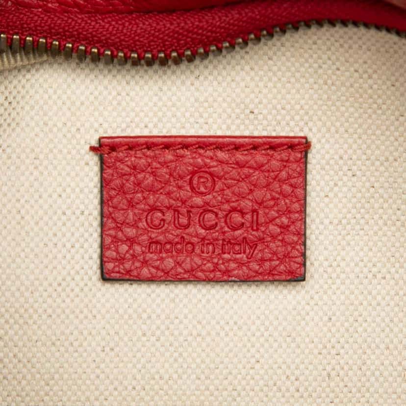 Gucci Leather Logo Belt Bag Red Leather Very good condition - Box View