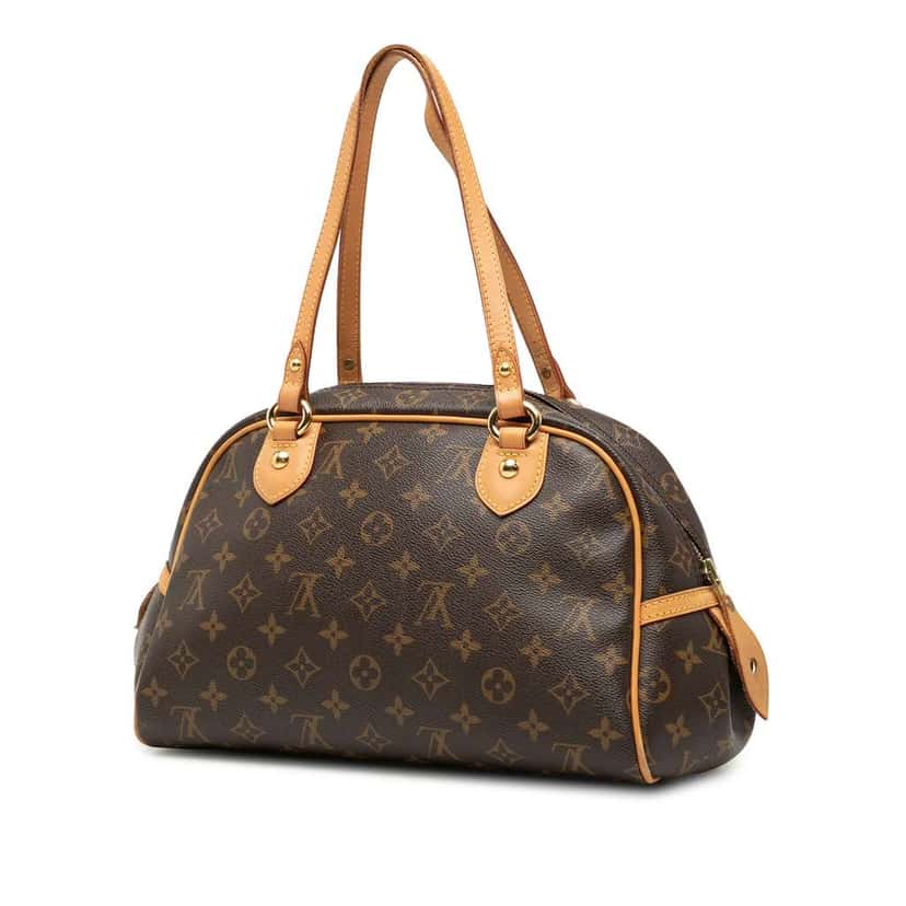 Louis Vuitton Monogram Montorgueil PM Brown Very good condition - Back View