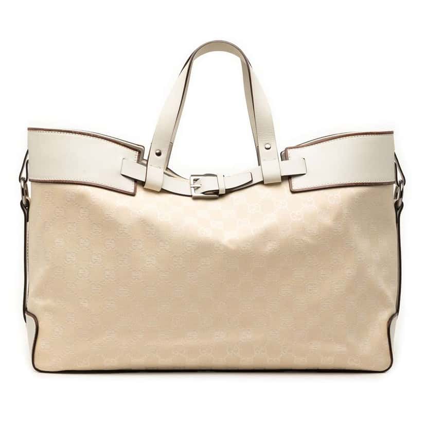 Gucci GG Canvas Tote Beige Canvas Very good condition - Front View