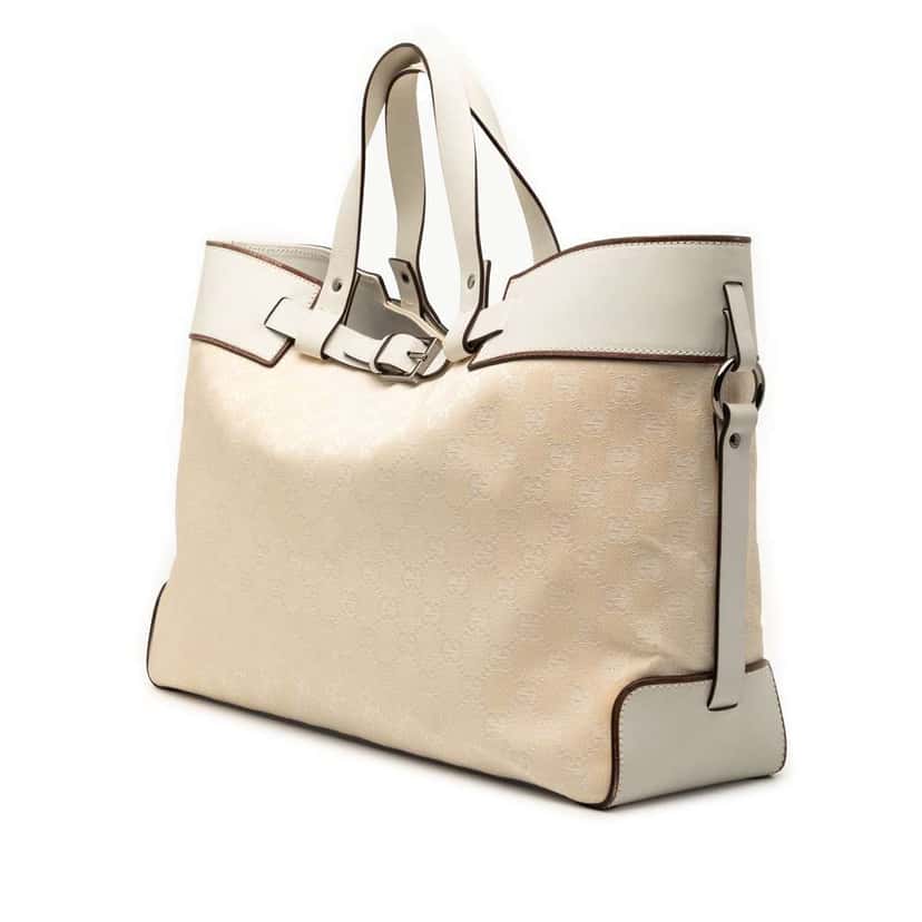 Gucci GG Canvas Tote Beige Canvas Very good condition - Back View