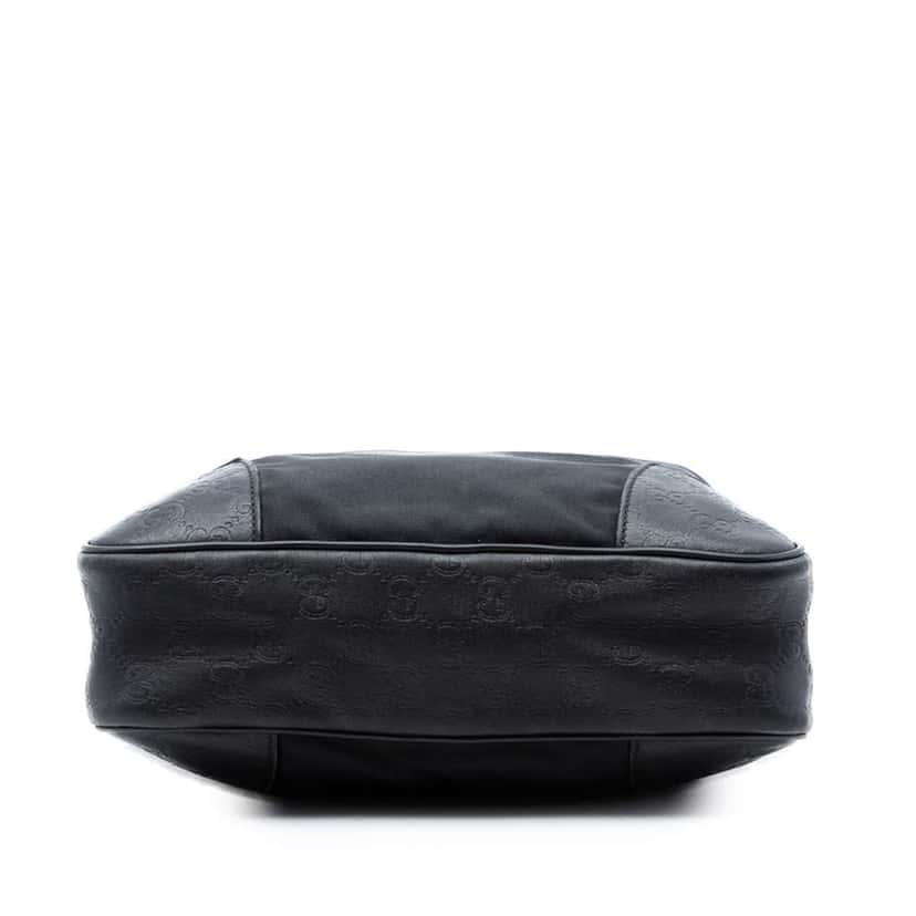 Gucci Guccissima Trimmed Nylon Crossbody Black Very good condition - Inside View