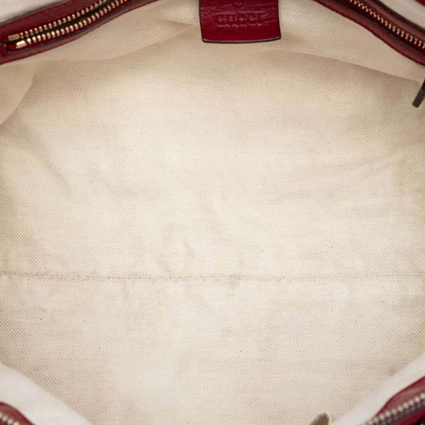 Gucci Guccissima Lovely Tote Red Leather Good condition - Model View