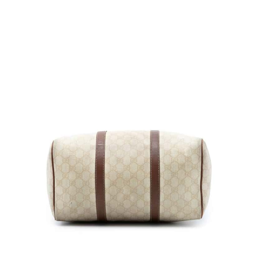 Gucci Medium GG Supreme Joy Boston Bag White Canvas Very good condition - Inside View
