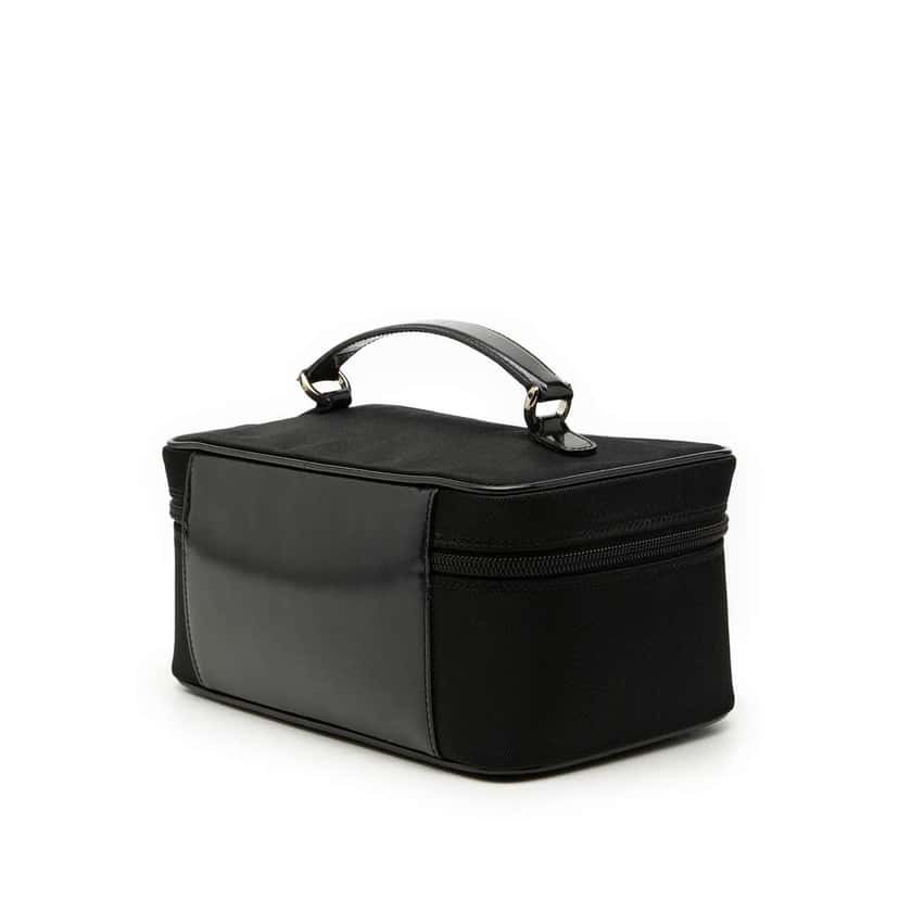 Gucci Nylon Bamboo Vanity Bag Black Very good condition - Back View