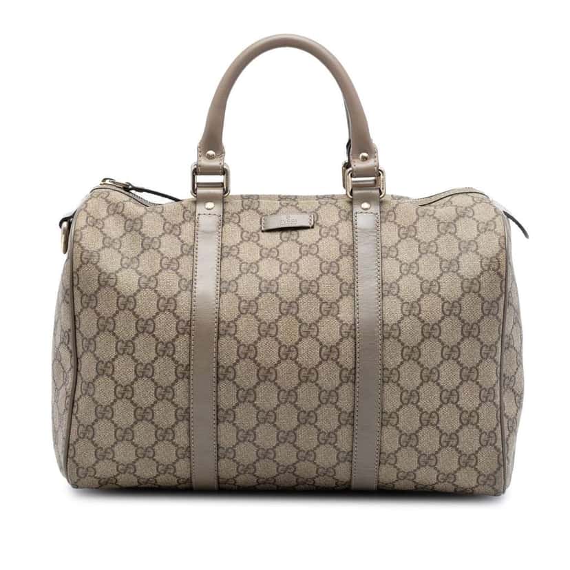 Gucci Medium GG Supreme Joy Boston Bag Beige Canvas Very good condition - Front View