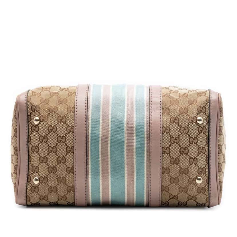 Gucci Medium GG Canvas Web Joy Boston Bag Beige Canvas Very good condition - Inside View