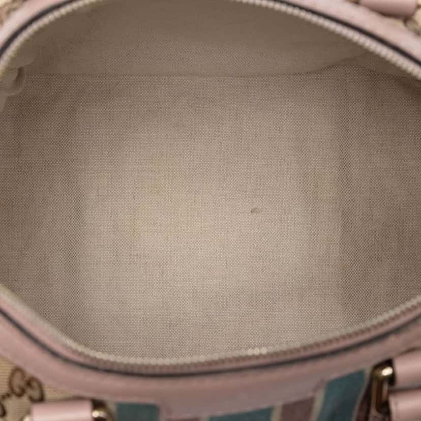 Gucci Medium GG Canvas Web Joy Boston Bag Beige Canvas Very good condition - Model View