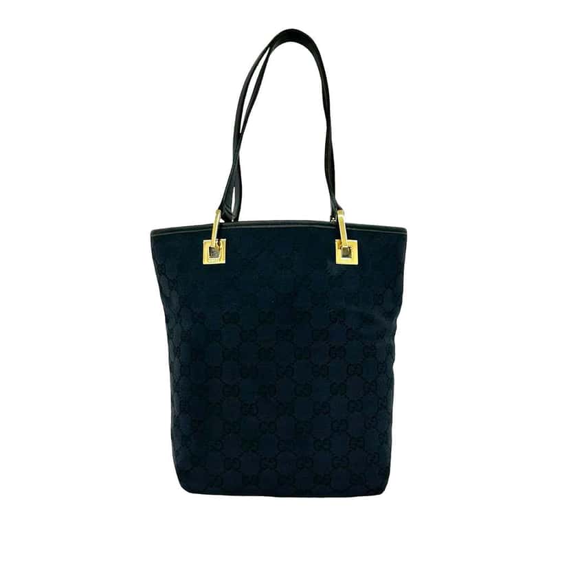 Gucci GG Canvas Tote Blue Canvas Very good condition - Front View