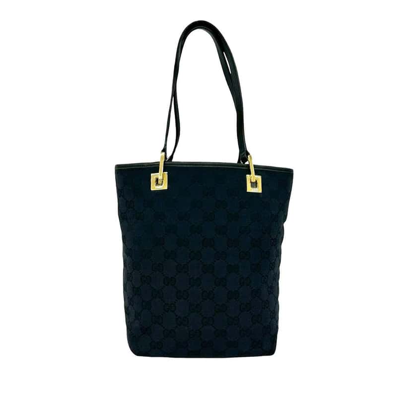 Gucci GG Canvas Tote Blue Canvas Very good condition - Back View