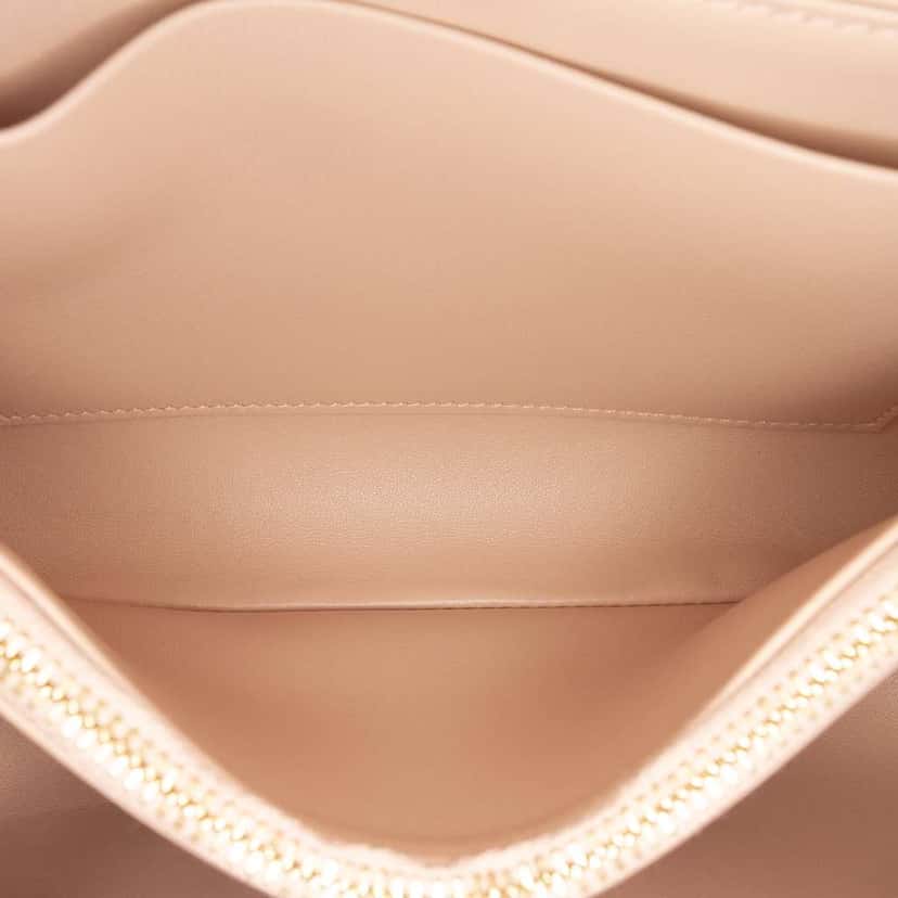 Celine Teen Patent Triomphe Victoire Chain Shoulder Bag Brown Leather Very good condition - Model View