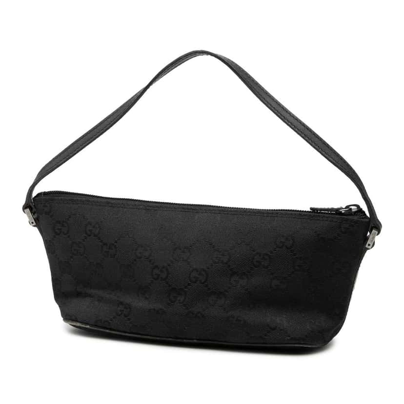 Gucci GG Canvas Boat Black Canvas Very good condition - Back View