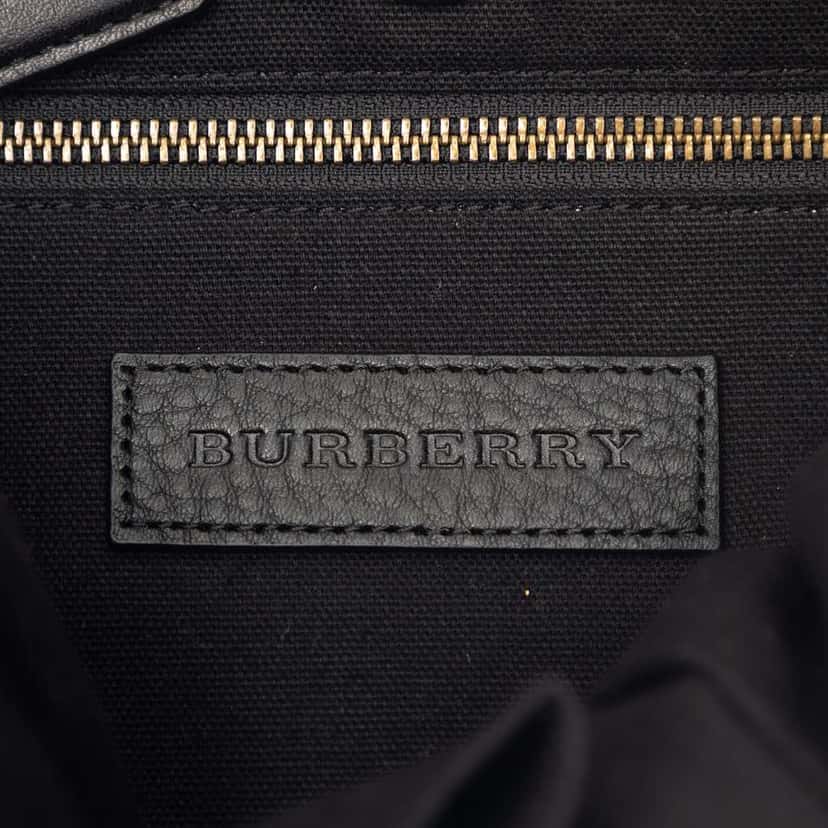 Burberry Mega Check Canvas Drifton Backpack Black Canvas Very good condition - Box View