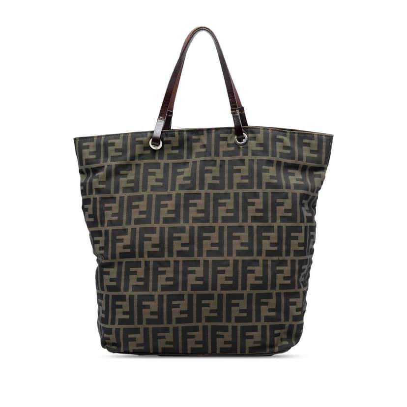 Fendi Zucca Canvas Tote Brown Canvas Very good condition - Front View