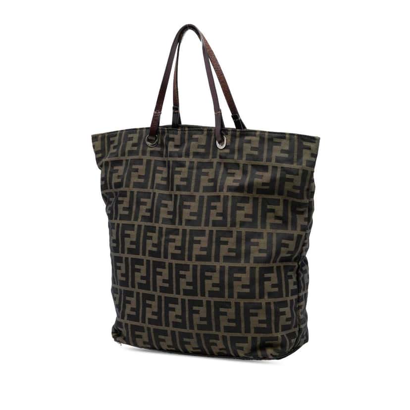 Fendi Zucca Canvas Tote Brown Canvas Very good condition - Back View