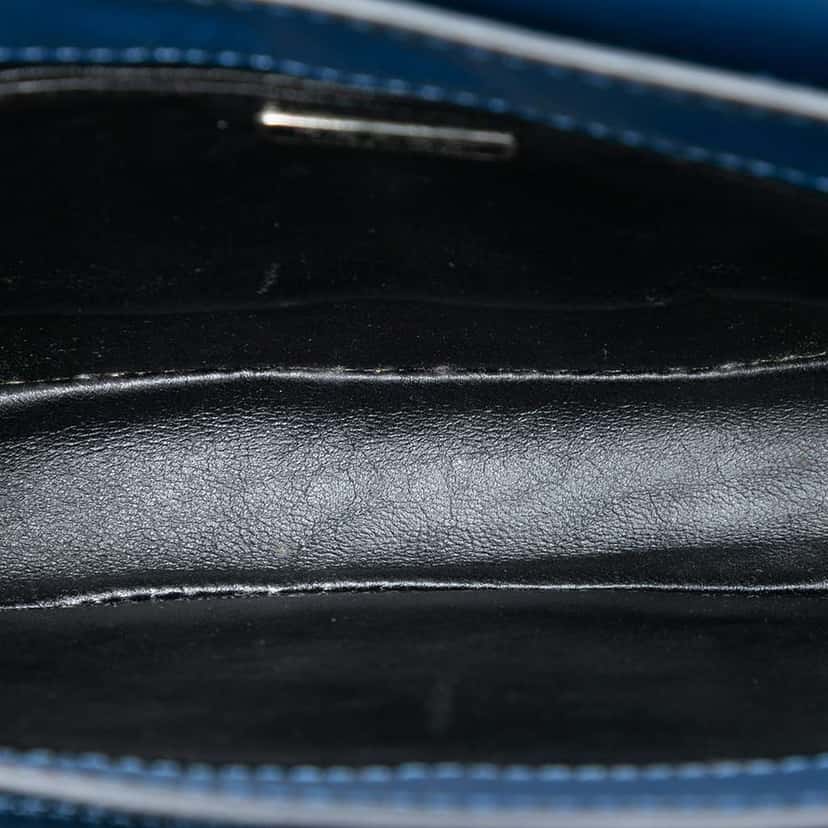 Prada Glace Calf Arcade Crossbody Blue Leather Very good condition - Model View