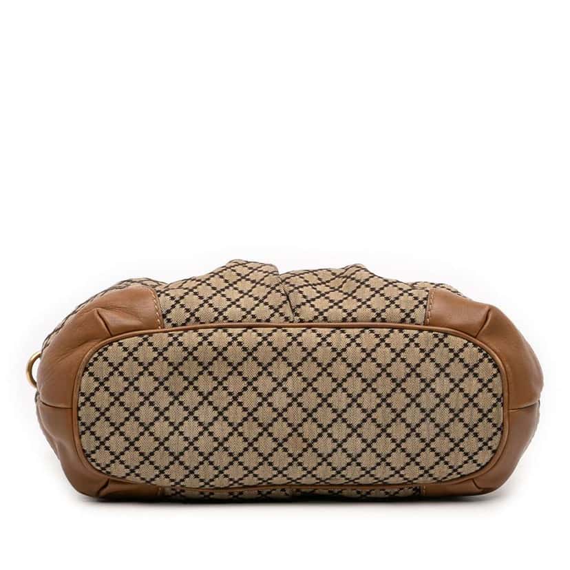 Gucci Diamante Canvas Sukey Satchel Beige Canvas Very good condition - Inside View