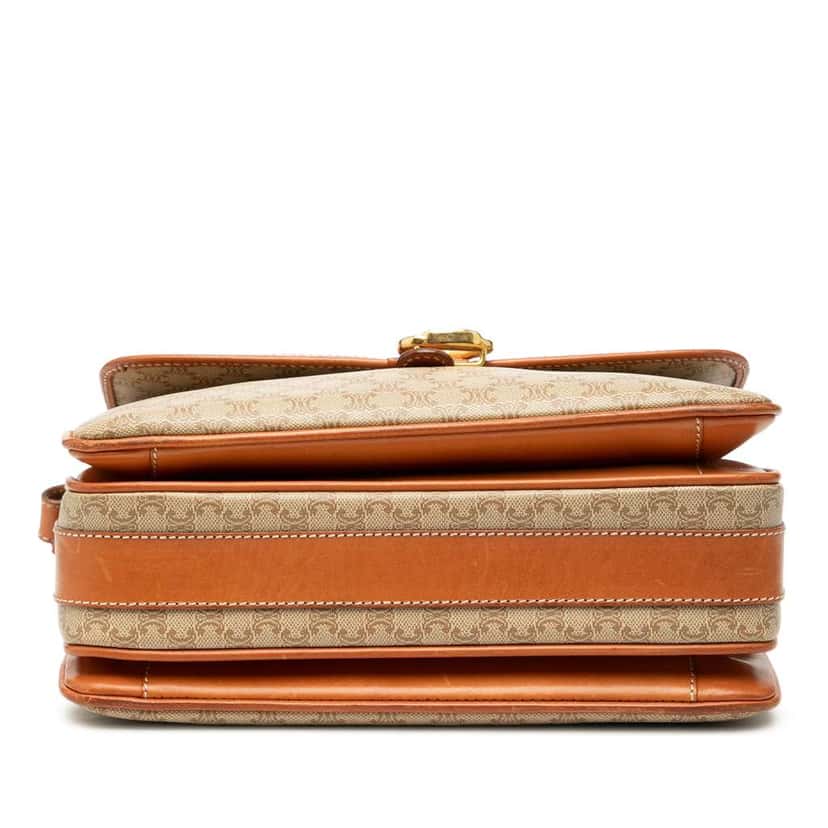 Celine Macadam Coated Canvas Crossbody Beige Very good condition - Inside View