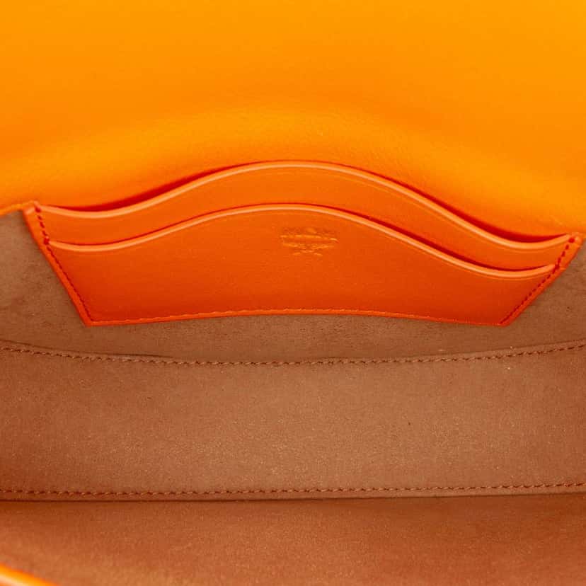 Mcm Mini Leather Patricia Convertible Crossbody Orange Leather Very good condition - Model View