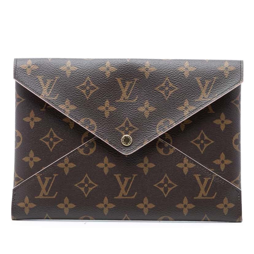 Louis Vuitton Monogram Pochette Kirigami GM Brown Very good condition - Front View