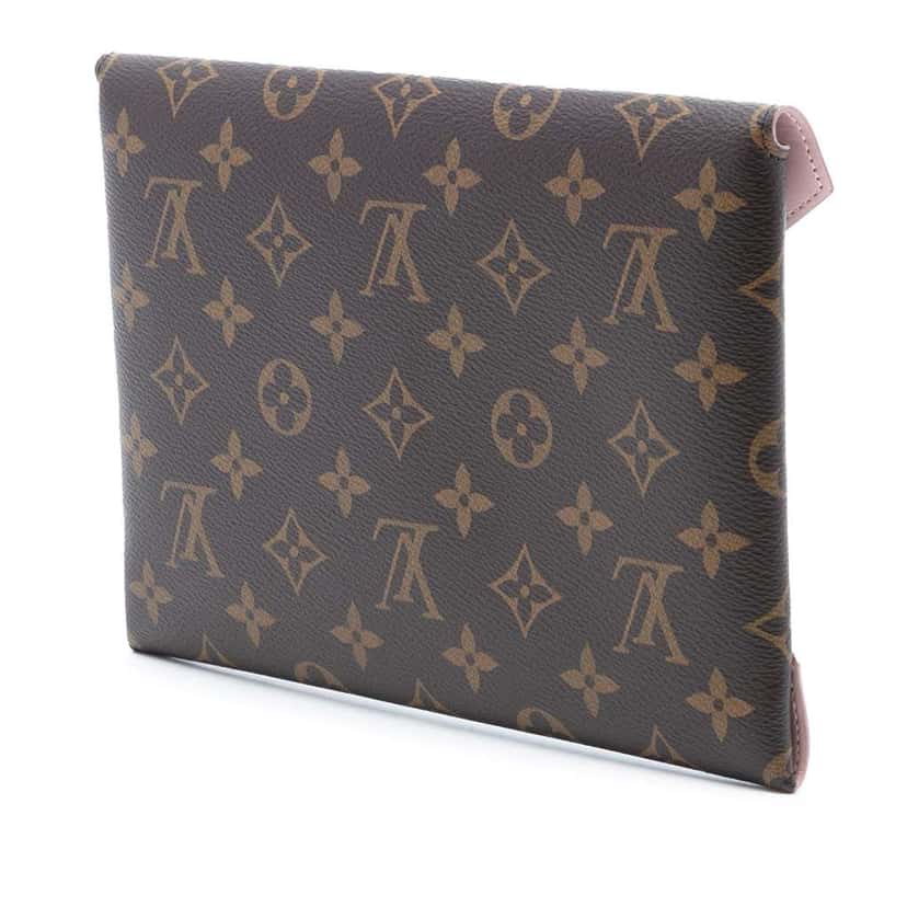 Louis Vuitton Monogram Pochette Kirigami GM Brown Very good condition - Back View