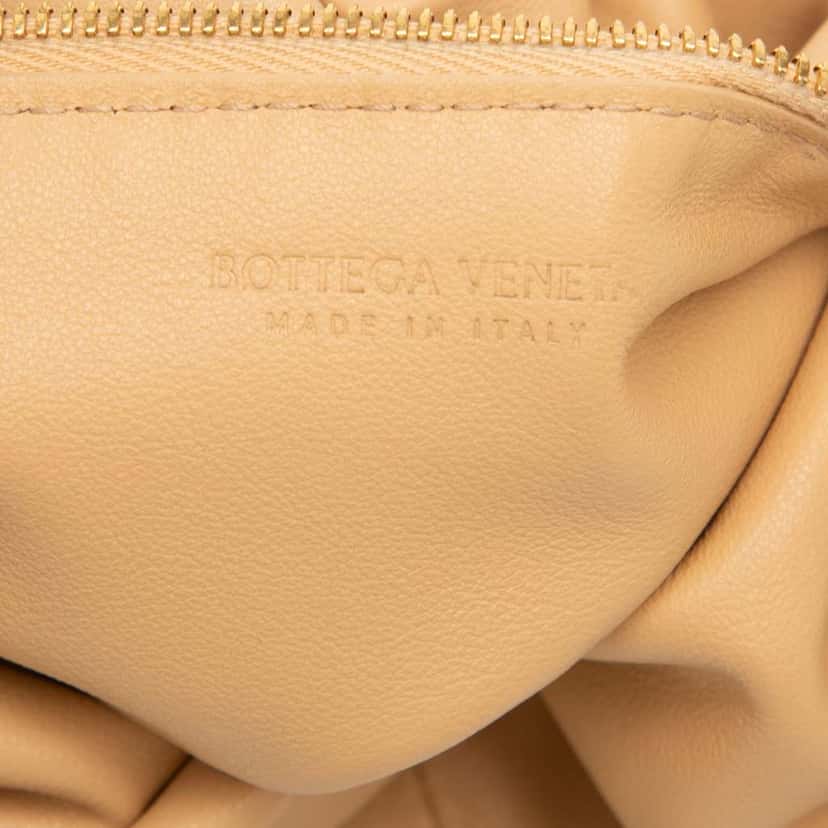 Bottega Veneta Mini Calfskin Double Knot Bag Brown Leather Very good condition - Box View