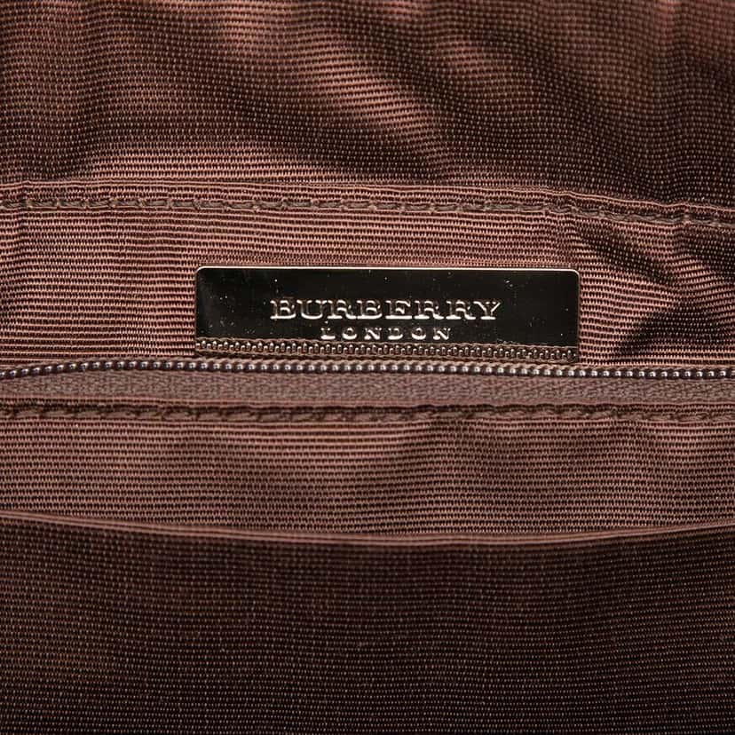 Burberry Calfskin and Suede Stitch Shoulder Bag Beige Leather Very good condition - Box View