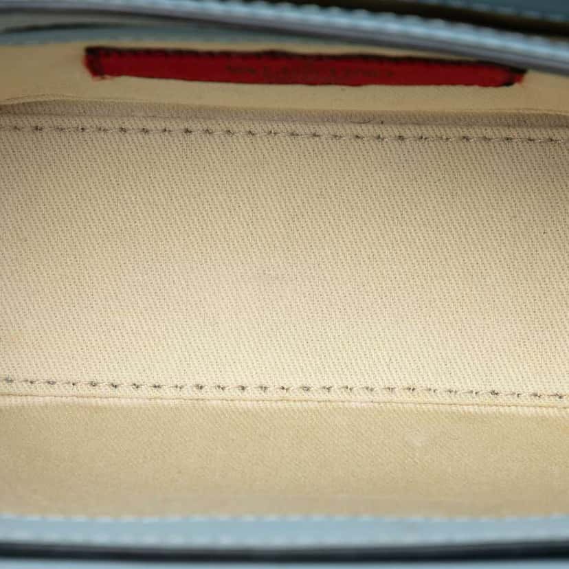 Valentino Mini Leather Rockstud Flap Crossbody Blue Leather Very good condition - Model View