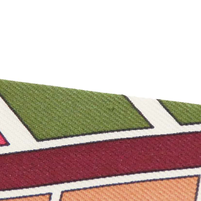 Hermès L Art Indien Des Plaines Silk Twilly Scarf Orange Silk Very good condition - Model View