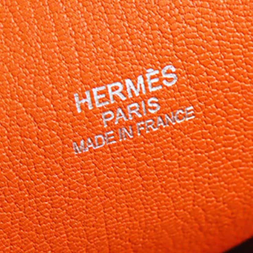 Hermès Clemence Jypsiere 34 Orange Leather Very good condition - Box View
