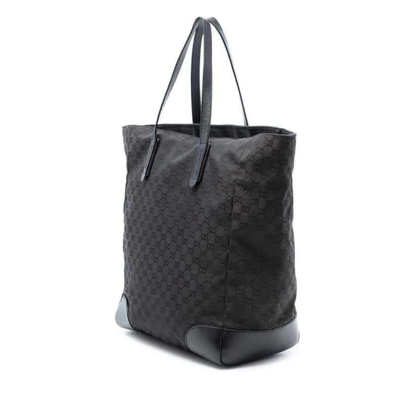 Gucci GG Nylon Web Tote Black Very good condition - Back View