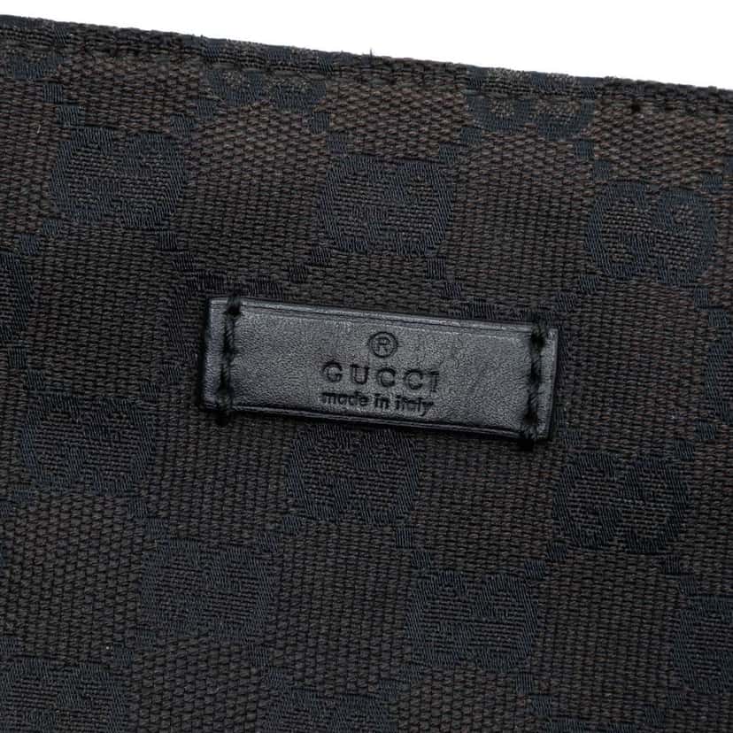 Gucci GG Nylon Web Tote Black Very good condition - Box View