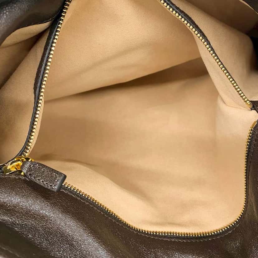 Gucci Leather Horsebit 1955 Drawstring Crossbody Brown Leather Very good condition - Box View