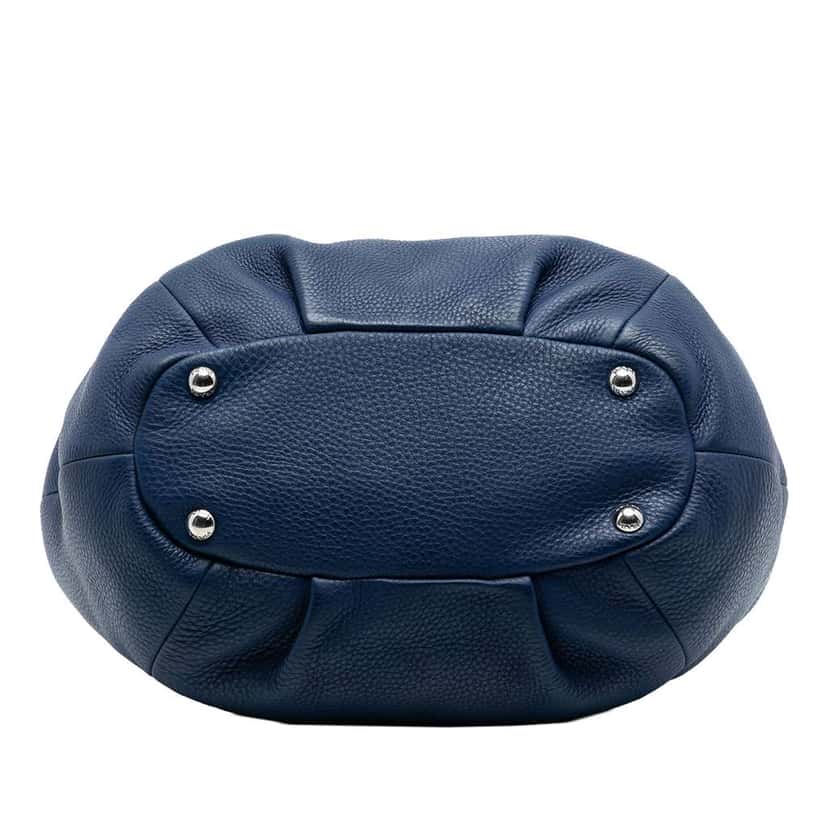 Prada Vitello Daino Open Convertible Tote Blue Leather Very good condition - Inside View