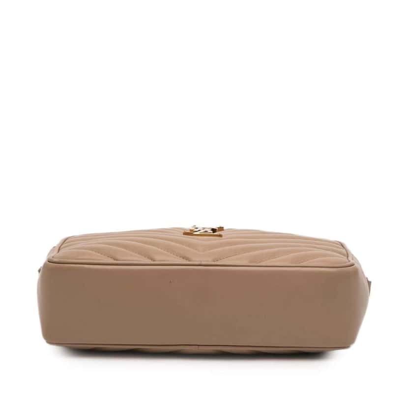 Saint Laurent Matelasse Leather Monogram Lou Camera Bag Beige Leather Very good condition - Inside View